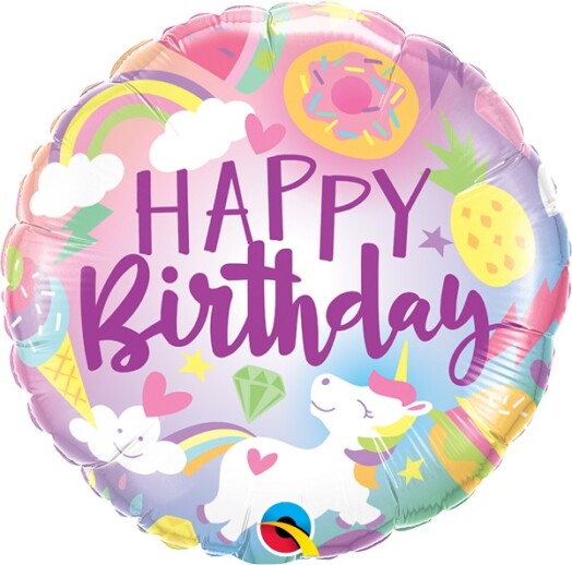 18" Fantastical Fun Birthday Foil Balloon