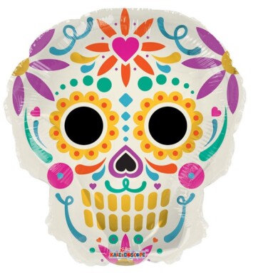 18" Skull Shape Foil Balloon