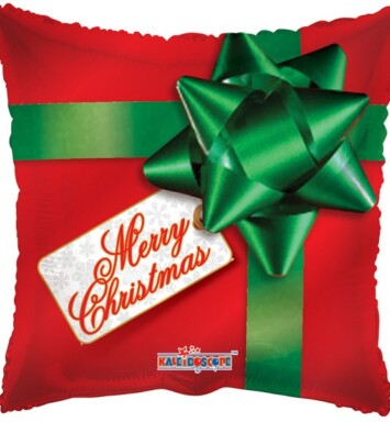 18" Merry Christmas Gift Foil Balloon