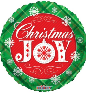18" Christmas Joy Foil Balloon