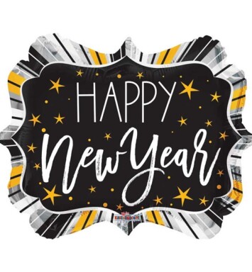 18" Happy New Year Marquee Foil Balloon