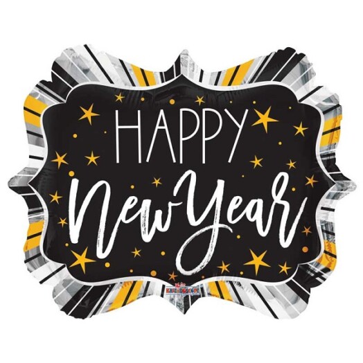 18" Happy New Year Marquee Foil Balloon
