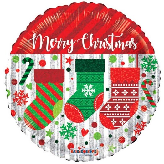 18" Merry Christmas Foil Balloon