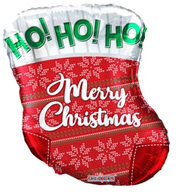 18" Christmas Stocking Foil Balloon