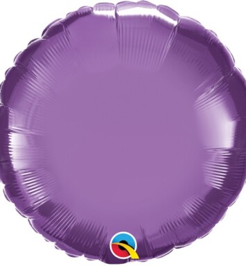 Unpackaged 18" Chrome Purple Round Foil Balloon
