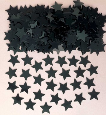 14g Black Stardust Confetti