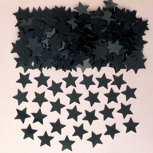 14g Black Stardust Confetti