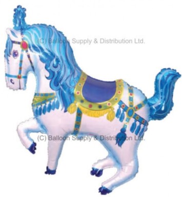 Blue Horse Super Shape Foil Balloon