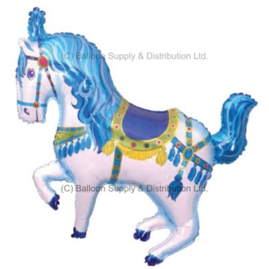 Blue Horse Super Shape Foil Balloon