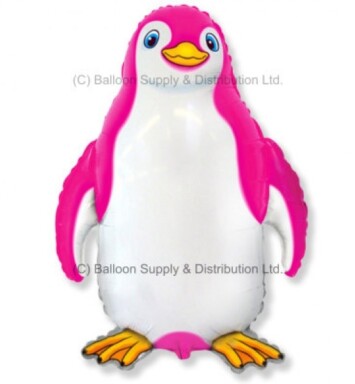 Pink Penguin Super Shape Foil Balloon
