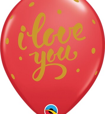 11 Inch I Love You Bold Script