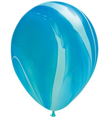 11 Inch Blue Rainbow SuperAgate Latex