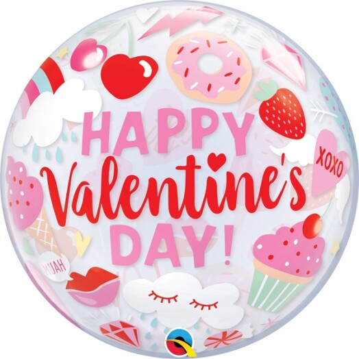 22" Deco Bubble - Everything Valentine's Balloon