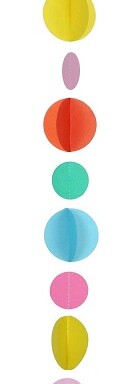 Multi Coloured Circle Balloon Tail