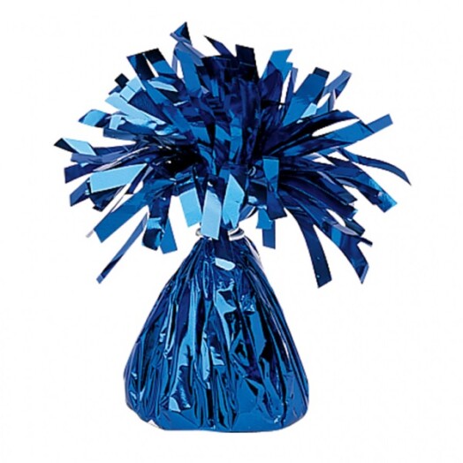 Box of 12 Amscan Foil Balloon Weights - Blue