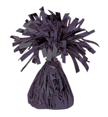 Box of 12 Amscan Foil Balloon Weights - Black