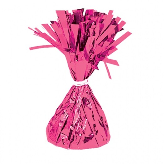 Box of 12 Amscan Foil Balloon Weights - Magenta