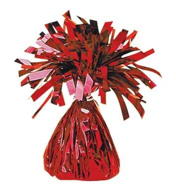 Box of 12 Amscan Foil Balloon Weights - Red