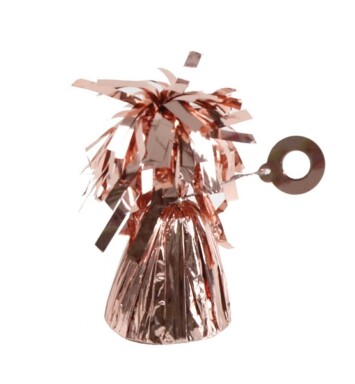 Box of 12 Amscan Foil Balloon Weights - Rose Gold