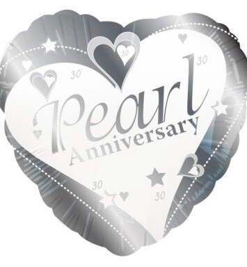 18" Pearl Anniversary Foil Balloon