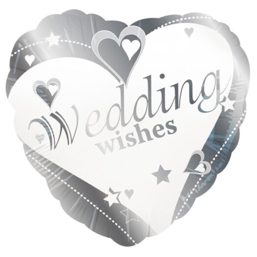 18" Wedding Wishes Foil Balloon