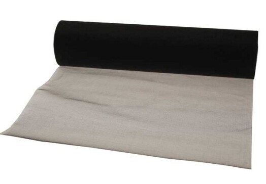 29cm x 25m Soft Organza Black