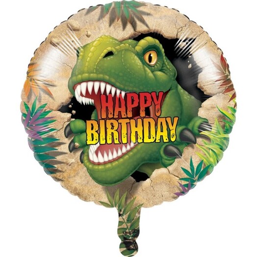 18" Dino Blast Foil Balloon