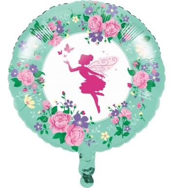18" Floral Fairy Sparkle Foil Balloon