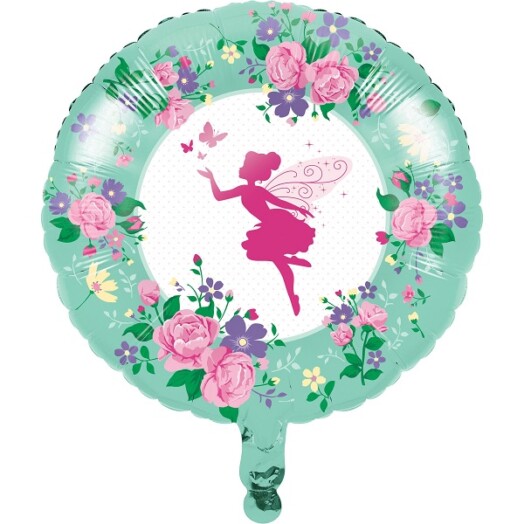 18" Floral Fairy Sparkle Foil Balloon