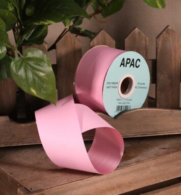 2" Light Pink Matt Ribbon