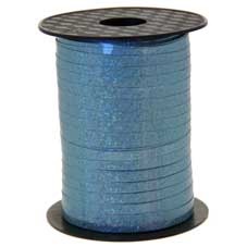 5mm Holographic Ice Blue Curling Ribbon