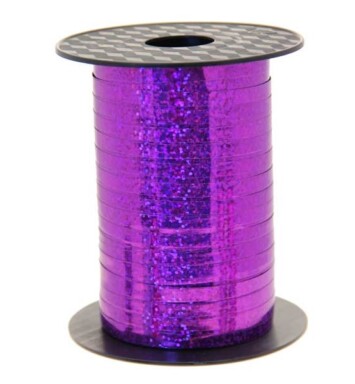 5mm Holographic Purple Curling Ribbon