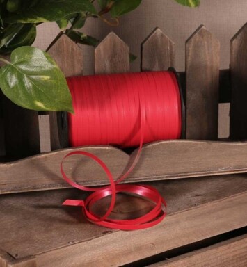 5mm Matt Red Curling Ribbon