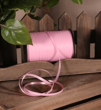 5mm Matt Light Pink Curling Ribbon