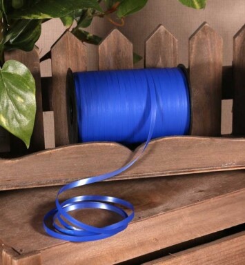 5mm Matt Dark Blue Curling Ribbon
