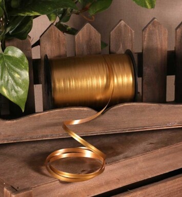 5mm Matt Gold Curling Ribbon