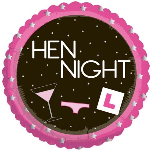 18" Hen Night Foil Balloon