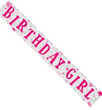 9ft Banner Birthday Girl