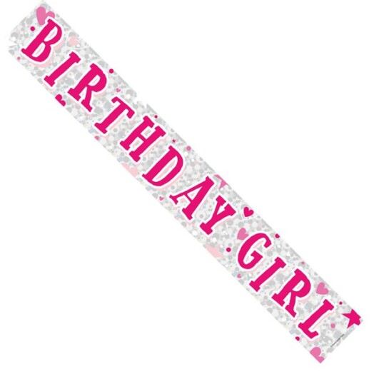 9ft Banner Birthday Girl