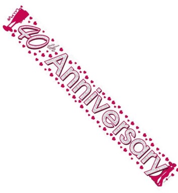 9ft Banner 40th Anniversary