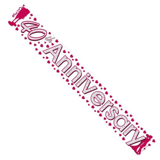 9ft Banner 40th Anniversary
