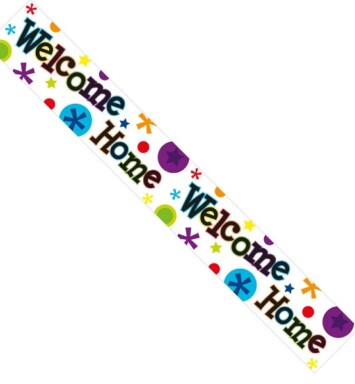 9ft Banner Welcome Home