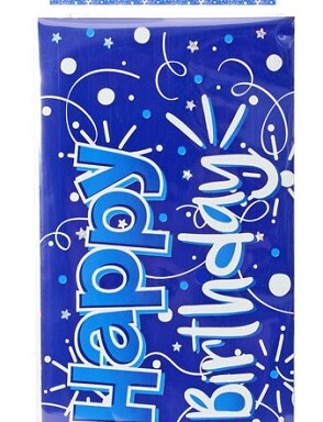 9ft Banner Happy Birthday Blue