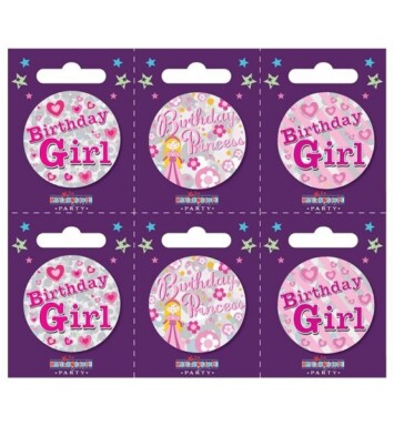 Birthday Girl Small Badges