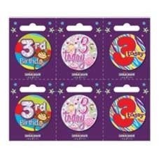 Age 3 Small Badges