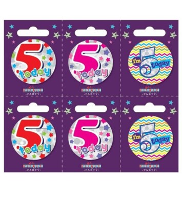 Age 5 Small Badges