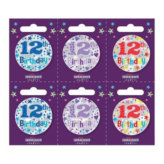 Age 12 Small Badges