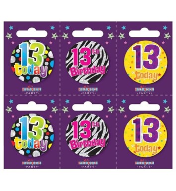 Age 13 Small Badges