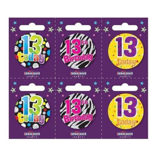 Age 13 Small Badges