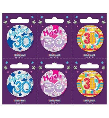 Age 30 Small Badges